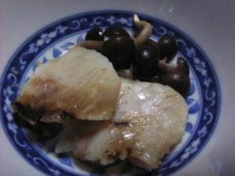 レンチンで簡単　鯛の三五八漬の蒸し物